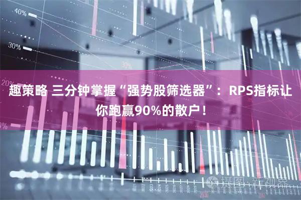 趣策略 三分钟掌握“强势股筛选器”：RPS指标让你跑赢90%的散户！